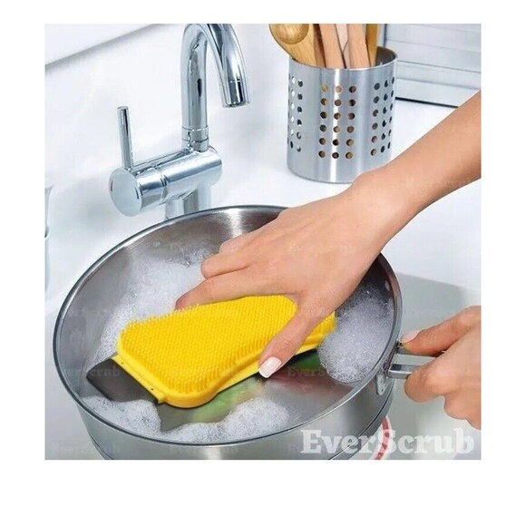 EverScrub All Purpose Silicone Sponges 2 Pack Easy To Clean Sponge, New In Box - Picture 9 of 9